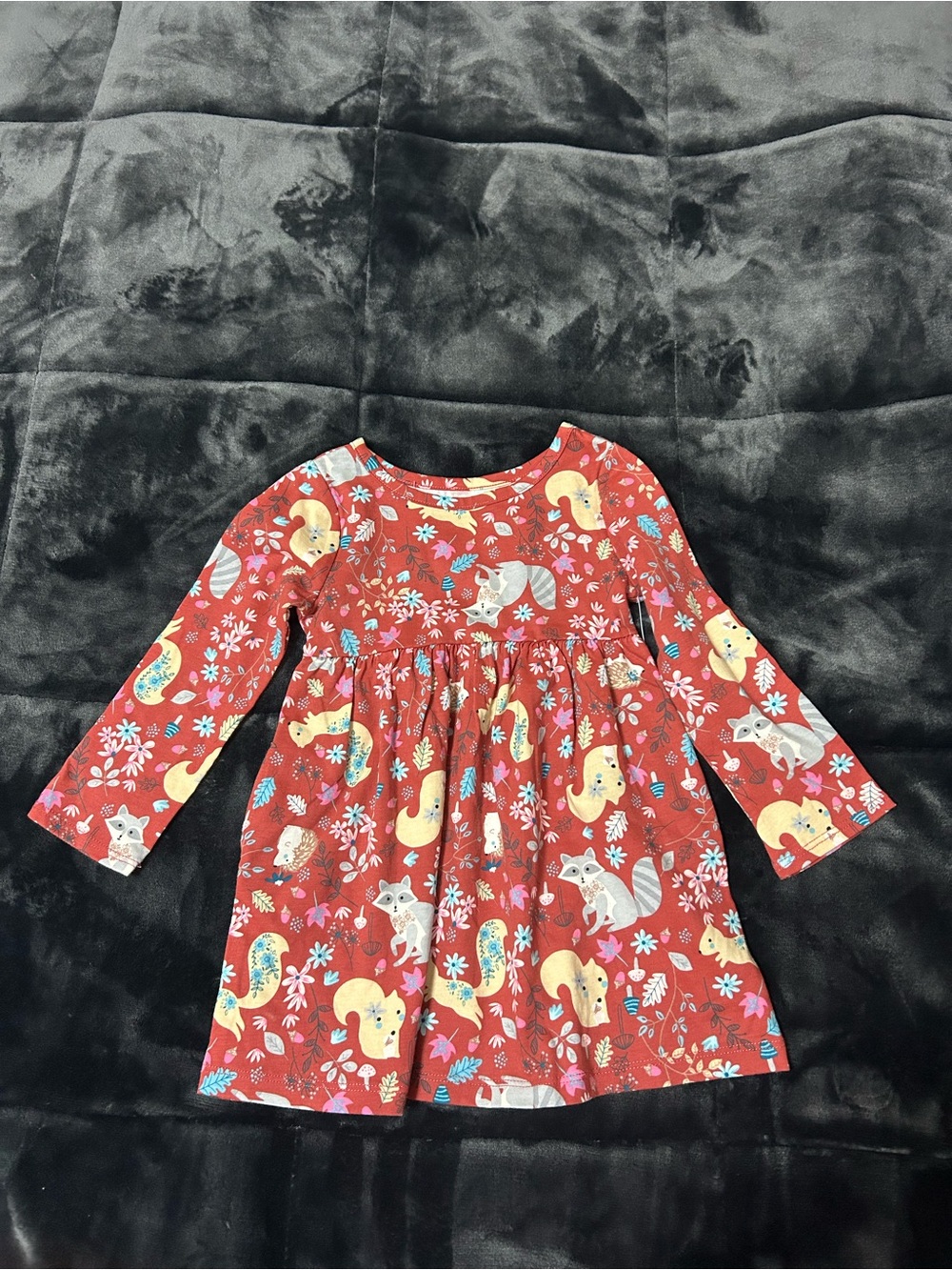 Wonder Nation Baby Girls Fox Dress